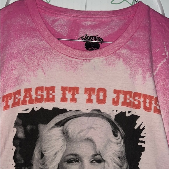 Pink Dolly Parton Graphic Tee - Short Sleeve - Picture 5 of 5